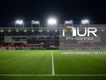 Giacomo Cosua: Budapest, Hungary, on September 9, 2024 - Bozsik Arena Stadium view prior to the UEFA Nations League 2024/25 League A Group A...