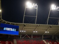 Giacomo Cosua: Budapest, Hungary, on September 9, 2024 - Bozsik Arena Stadium view prior to the UEFA Nations League 2024/25 League A Group A...