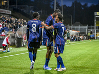 Netherlands player Emmanuel Emegha and Netherlands player Million Manhoef celebrate the 2-0 goal during the match between the Netherlands an...