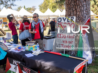 On September 2, 2024, in Banning Park, United States, 42 unions hold the 45th Annual LA Labor Day Parade, ending with a picnic in Banning Pa...