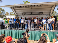 On September 2, 2024, in Banning Park, United States, 42 unions hold the 45th Annual LA Labor Day Parade, ending with a picnic in Banning Pa...