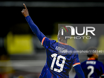 Netherlands player Emmanuel Emegha during the match between the Netherlands and Georgia at the Covebo Stadium - De Koel for the Qualificatio...