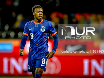 Netherlands player Antoni Milambo plays during the match between the Netherlands and Georgia at the Covebo Stadium - De Koel for the Qualifi...