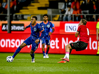 Netherlands player Antoni Milambo and Georgia player Otar Mamageishvili during the match between the Netherlands and Georgia at the Covebo S...