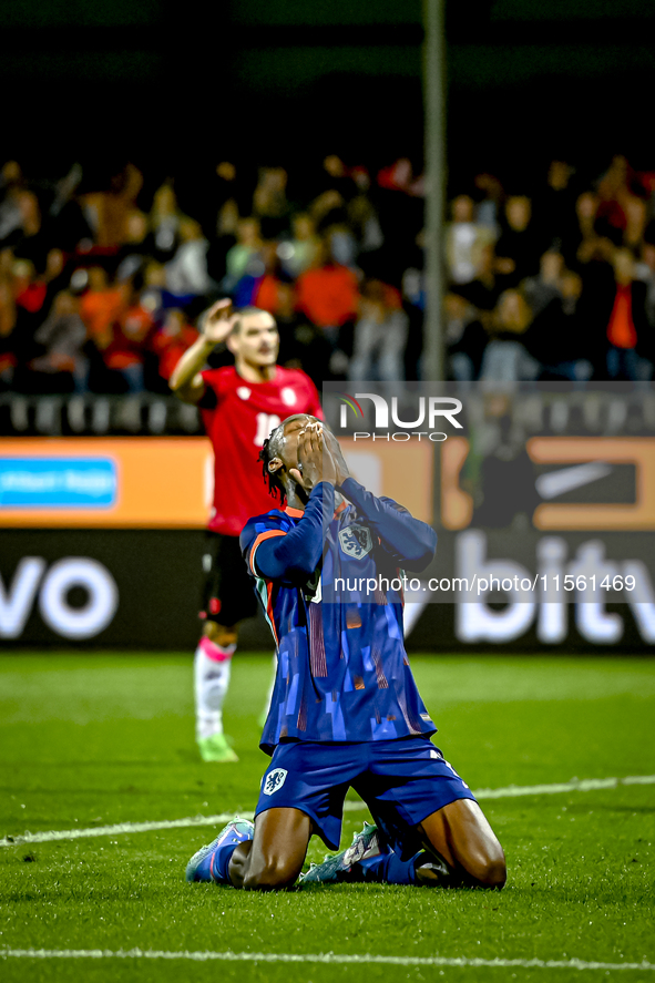 Netherlands player Emmanuel Emegha during the match between the Netherlands and Georgia at the Covebo Stadium - De Koel for the Qualificatio...