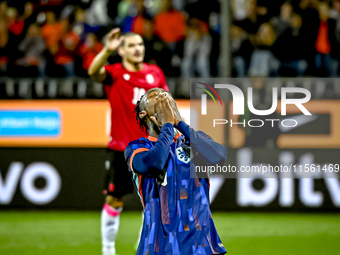 Netherlands player Emmanuel Emegha during the match between the Netherlands and Georgia at the Covebo Stadium - De Koel for the Qualificatio...