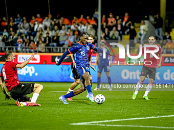 Netherlands player Emmanuel Emegha during the match between the Netherlands and Georgia at the Covebo Stadium - De Koel for the Qualificatio...