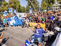 On September 2, 2024, in Banning Park, United States, 42 unions hold the 45th Annual LA Labor Day Parade, ending with a picnic in Banning Pa...