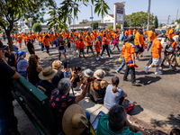 On September 2, 2024, in Banning Park, United States, 42 unions hold the 45th Annual LA Labor Day Parade, ending with a picnic in Banning Pa...