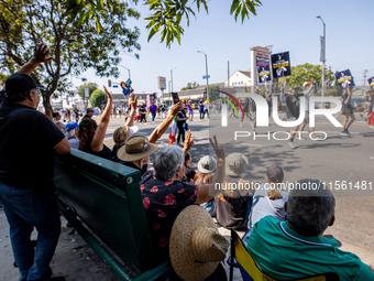 On September 2, 2024, in Banning Park, United States, 42 unions hold the 45th Annual LA Labor Day Parade, ending with a picnic in Banning Pa...