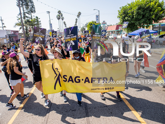 On September 2, 2024, in Banning Park, United States, 42 unions hold the 45th Annual LA Labor Day Parade, ending with a picnic in Banning Pa...