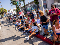 On September 2, 2024, in Banning Park, United States, 42 unions hold the 45th Annual LA Labor Day Parade, ending with a picnic in Banning Pa...