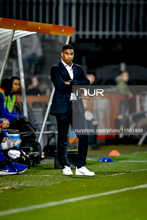 Netherlands trainer coach Michael Reiziger during the match between the Netherlands and Georgia at the Covebo Stadium - De Koel for the Qual...