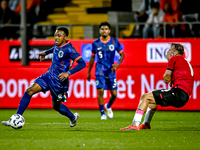 Netherlands player Antoni Milambo and Georgia player Otar Mamageishvili during the match between the Netherlands and Georgia at the Covebo S...