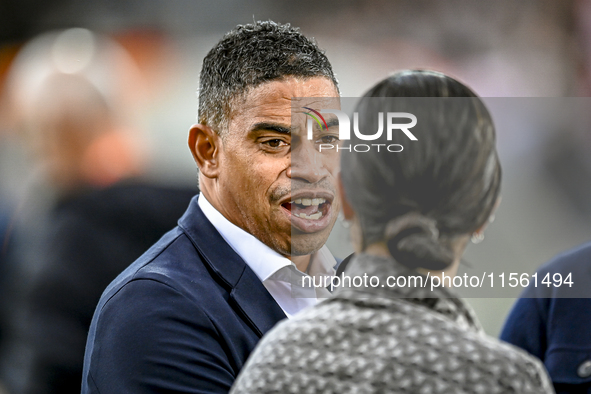 Netherlands trainer coach Michael Reiziger during the match between the Netherlands and Georgia at the Covebo Stadium - De Koel for the Qual...