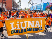 On September 2, 2024, in Banning Park, United States, 42 unions hold the 45th Annual LA Labor Day Parade, ending with a picnic in Banning Pa...