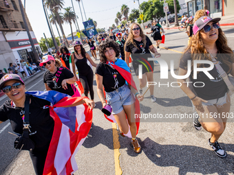 On September 2, 2024, in Banning Park, United States, 42 unions hold the 45th Annual LA Labor Day Parade, ending with a picnic in Banning Pa...