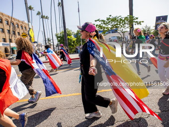 On September 2, 2024, in Banning Park, United States, 42 unions hold the 45th Annual LA Labor Day Parade, ending with a picnic in Banning Pa...