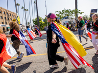 On September 2, 2024, in Banning Park, United States, 42 unions hold the 45th Annual LA Labor Day Parade, ending with a picnic in Banning Pa...