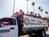 On September 2, 2024, in Banning Park, United States, 42 unions hold the 45th Annual LA Labor Day Parade, ending with a picnic in Banning Pa...