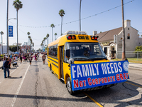 On September 2, 2024, in Banning Park, United States, 42 unions hold the 45th Annual LA Labor Day Parade, ending with a picnic in Banning Pa...