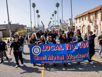 On September 2, 2024, in Banning Park, United States, 42 unions hold the 45th Annual LA Labor Day Parade, ending with a picnic in Banning Pa...