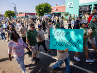 On September 2, 2024, in Banning Park, United States, 42 unions hold the 45th Annual LA Labor Day Parade, ending with a picnic in Banning Pa...