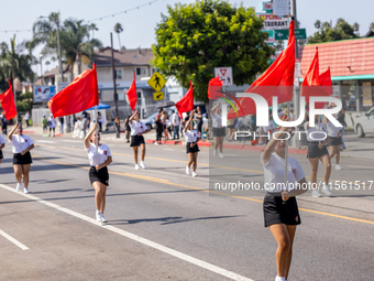 On September 2, 2024, in Banning Park, United States, 42 unions hold the 45th Annual LA Labor Day Parade, ending with a picnic in Banning Pa...