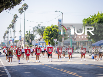 On September 2, 2024, in Banning Park, United States, 42 unions hold the 45th Annual LA Labor Day Parade, ending with a picnic in Banning Pa...