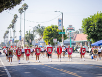 On September 2, 2024, in Banning Park, United States, 42 unions hold the 45th Annual LA Labor Day Parade, ending with a picnic in Banning Pa...