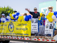 On September 2, 2024, in Banning Park, United States, 42 unions hold the 45th Annual LA Labor Day Parade, ending with a picnic in Banning Pa...