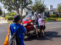 On September 2, 2024, in Banning Park, United States, 42 unions hold the 45th Annual LA Labor Day Parade, ending with a picnic in Banning Pa...