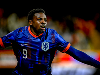 Netherlands player Noah Ohio celebrates the 3-1 goal during the match between the Netherlands and Georgia at the Covebo Stadium - De Koel fo...