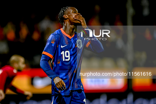 Netherlands player Emmanuel Emegha during the match between the Netherlands and Georgia at the Covebo Stadium - De Koel for the Qualificatio...