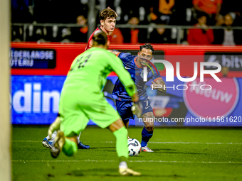 Netherlands player Million Manhoef plays during the match between the Netherlands and Georgia at the Covebo Stadium - De Koel for the Qualif...