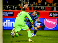 Netherlands player Million Manhoef plays during the match between the Netherlands and Georgia at the Covebo Stadium - De Koel for the Qualif...