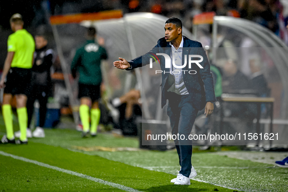 Netherlands trainer coach Michael Reiziger during the match between the Netherlands and Georgia at the Covebo Stadium - De Koel for the Qual...