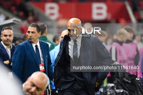 Luciano Spalletti, head coach of Italy's national team, before the Israel vs. Italy match on matchday 2 of the UEFA Nations League 2024-2025...