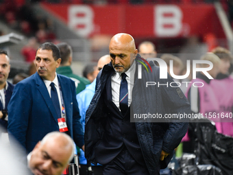 Luciano Spalletti, head coach of Italy's national team, before the Israel vs. Italy match on matchday 2 of the UEFA Nations League 2024-2025...