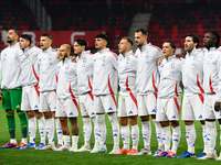 Players of Italy's national team before Israel vs Italy: matchday 2 of UEFA Nations League 2024-2025, in Budapest, Hungary, on September 9,...