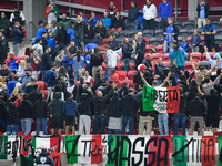 Supporters of Italy during Israel vs Italy: matchday 2 of UEFA Nations League 2024-2025, in Budapest, Hungary, on September 9, 2024, at Bozs...