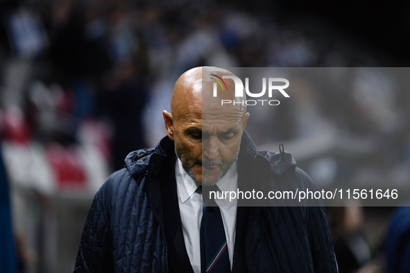 Luciano Spalletti, head coach of Italy's national team, before the Israel vs. Italy match on matchday 2 of the UEFA Nations League 2024-2025...