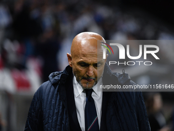 Luciano Spalletti, head coach of Italy's national team, before the Israel vs. Italy match on matchday 2 of the UEFA Nations League 2024-2025...