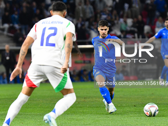 Manor Solomon is in action during Israel vs Italy: matchday 2 of UEFA Nations League 2024-2025, in Bozsik Arena, Budapest, Hungary, on Septe...