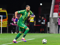 Gianluigi Donnarumma in action during Israel vs Italy: matchday 2 of UEFA Nations League 2024-2025, in Budapest, Hungary, on September 9, 20...