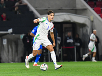 Samuele Ricci is in action during the Israel vs Italy match on matchday 2 of the UEFA Nations League 2024-2025, at Bozsik Arena in Budapest,...