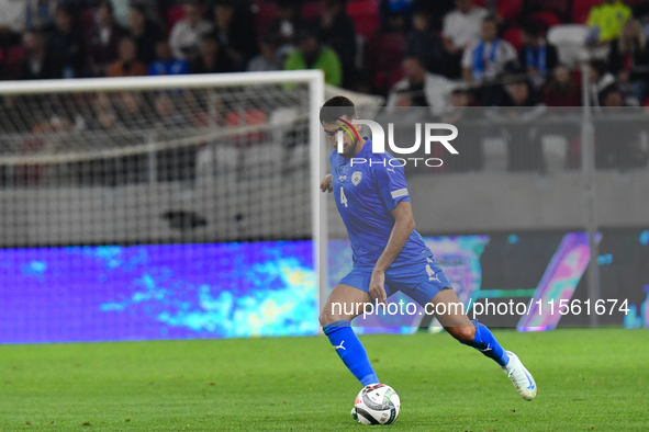 Idan Nachmias in action during Israel vs. Italy: matchday 2 of UEFA Nations League 2024-2025, in Budapest, Hungary, on September 9, 2024, at...