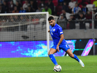 Idan Nachmias in action during Israel vs. Italy: matchday 2 of UEFA Nations League 2024-2025, in Budapest, Hungary, on September 9, 2024, at...