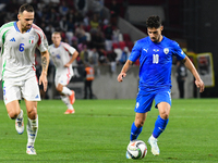 Manor Solomon is in action during Israel vs Italy: matchday 2 of UEFA Nations League 2024-2025, in Bozsik Arena, Budapest, Hungary, on Septe...