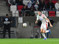 Alessandro Bastoni in action during Israel vs Italy: matchday 2 of UEFA Nations League 2024-2025, in Budapest, Hungary, on September 9, 2024...